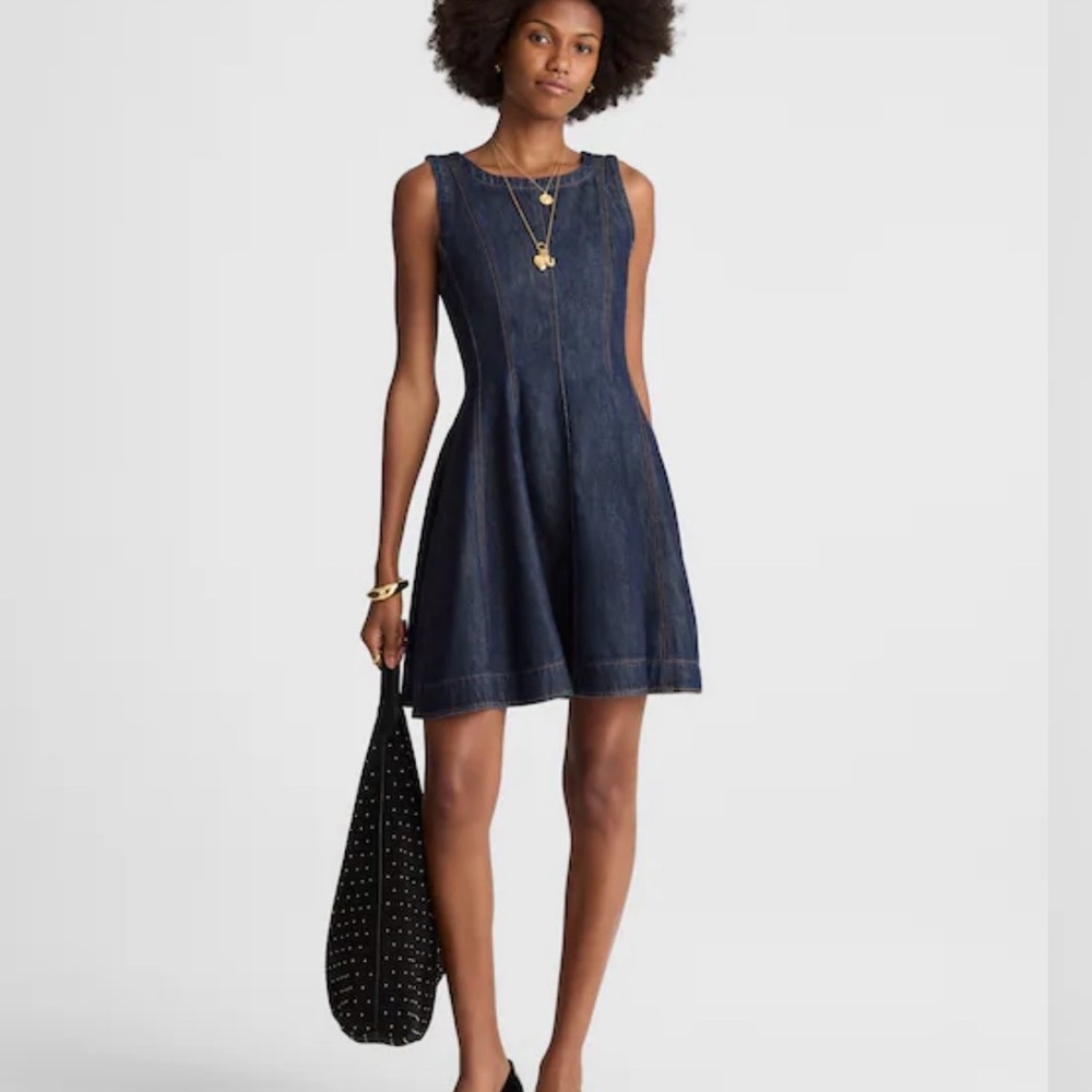Madewell Dark Blue Denim Mini Dress